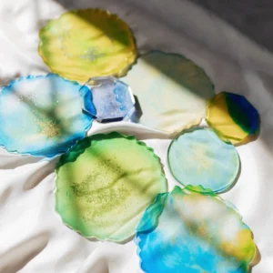 Acrylic Coasters Hand Made by Refugees' Children