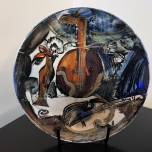 Hand Painted Decorative plate with Music images