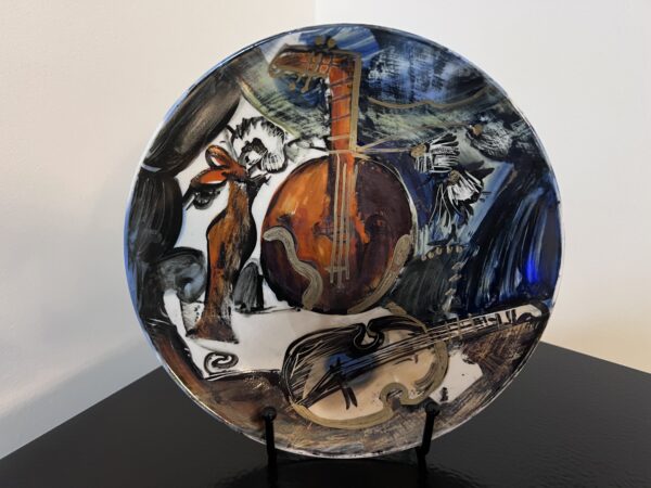 Hand Painted Decorative plate with Music images