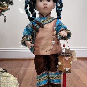 Asian Girl Doll Holding a Lantern