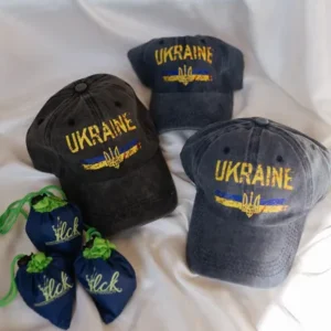 Baseball Cap with Ukrainian Symbolism Cotton