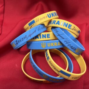 Silicon Bracelets Signed by a Soldier of the Ukrainian Armed Forces