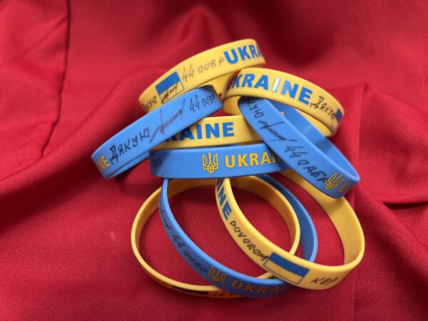 Silicon Bracelets Signed by a Soldier of the Ukrainian Armed Forces