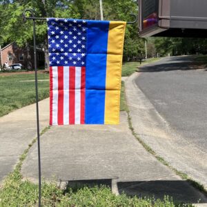 USA and Ukraine Garden Flag