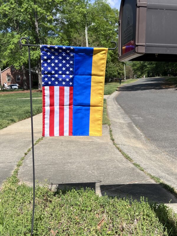 USA and Ukraine Garden Flag