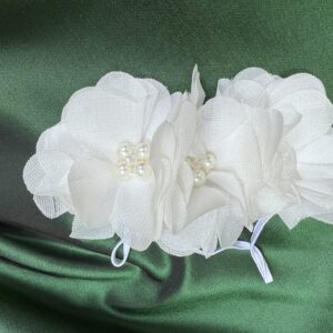 Headband with White Flower for a Little Girl